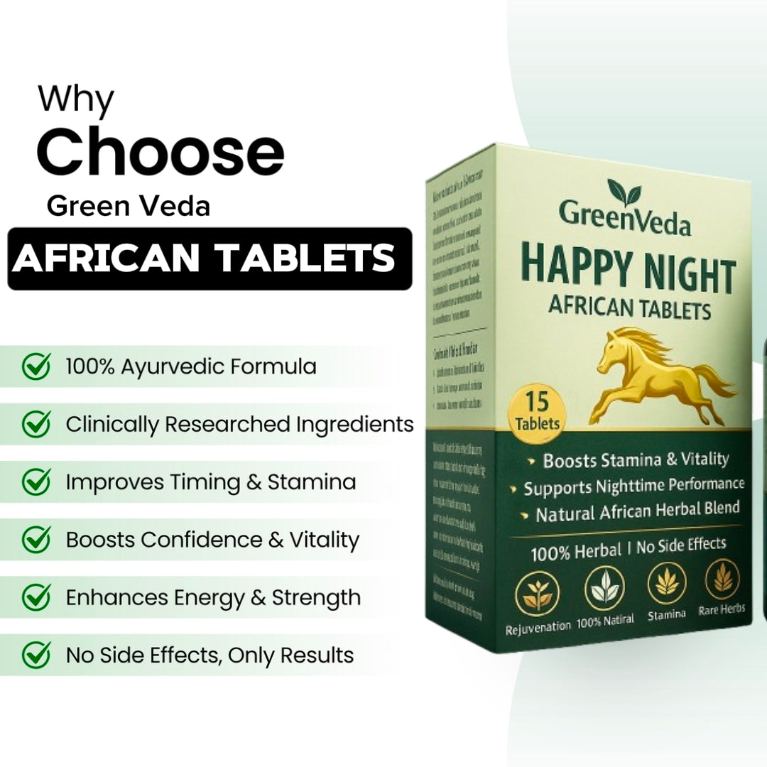 Happy Night African Tablets (BUY 1 GET 1 FREE) | 30 Days Money Back Gurantee