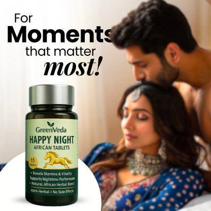 Happy Night African Tablets (BUY 1 GET 1 FREE) | 30 Days Money Back Gurantee