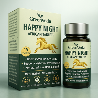 Happy Night African Tablets (BUY 1 GET 1 FREE) | 30 Days Money Back Gurantee
